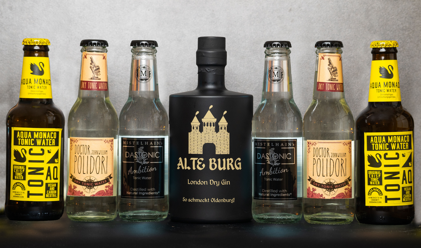 Großes ALTE BURG Set (Große Buddel + 6x Tonics)